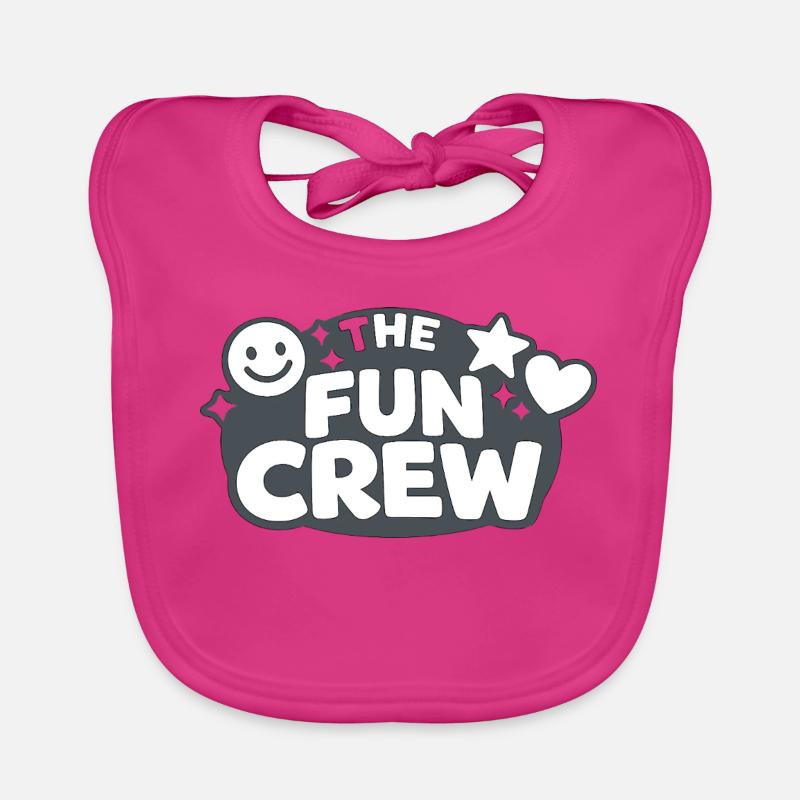 The Fun Crew Bold Typography Baby Bio-Lätzchen