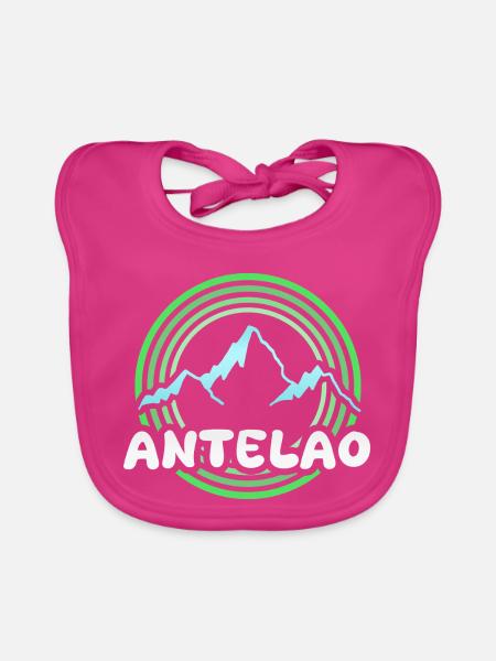 Antelao - Bavoir bio Bébé - fuchsia - Devant