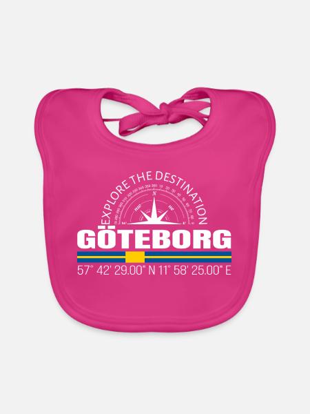 Göteborg - Baby Bio-Lätzchen - Fuchsia