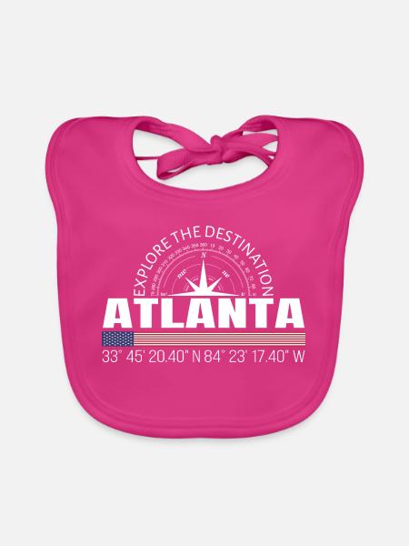 Atlanta - Baby Bio-Lätzchen - Fuchsia