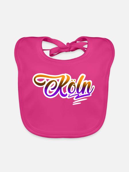 Köln - Baby Bio-Lätzchen - Fuchsia