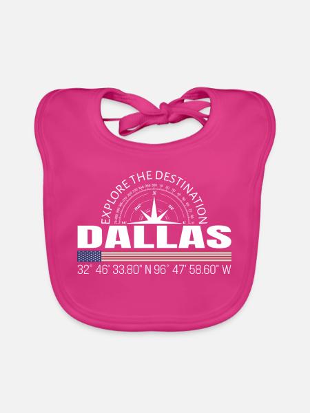 Dallas - Baby Bio-Lätzchen - Fuchsia