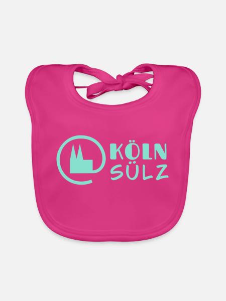 Köln Sülz - Baby Bio-Lätzchen - Fuchsia