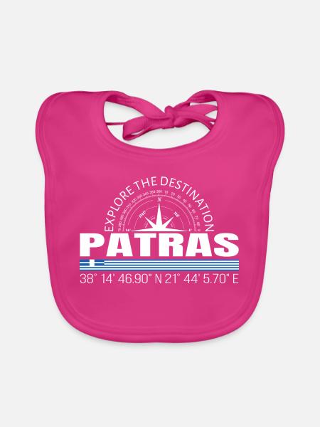 Patras - Baby Bio-Lätzchen - Fuchsia