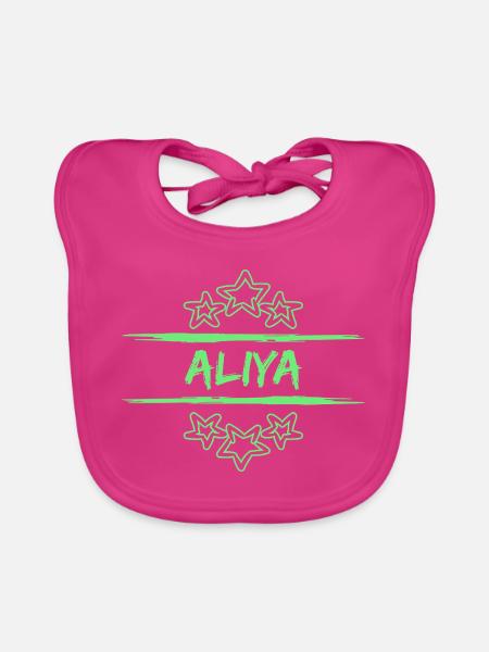 Aliya - Baby Bio-Lätzchen - Fuchsia - Vorne