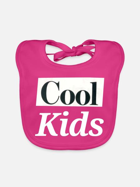 coole Kinder - Baby Bio-Lätzchen - Fuchsia