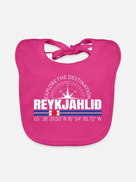 Reykjahli - Baby Bio-Lätzchen - Fuchsia