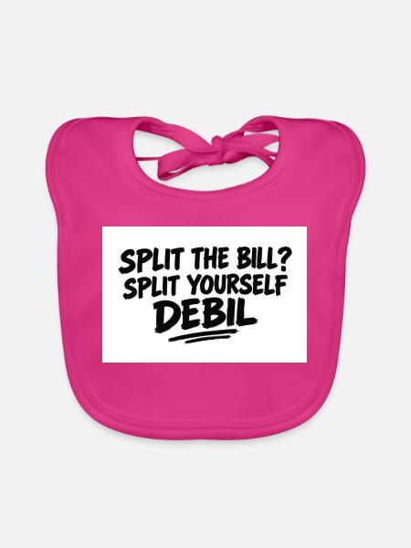 Die Rechnung teilen? - Baby Bio-Lätzchen - Fuchsia
