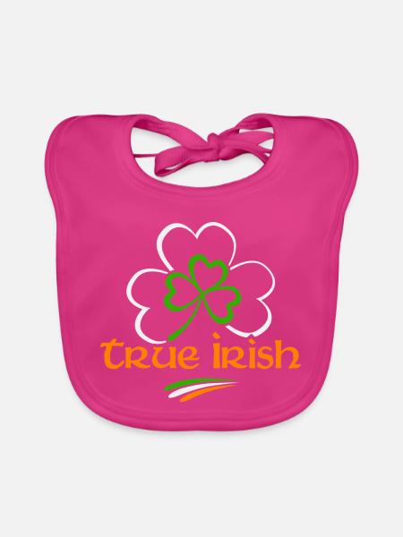 True Irish - Baby Bio-Lätzchen - Fuchsia