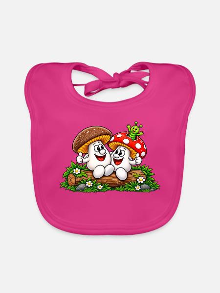 file_00000000f9e4820aaa614ac19141f813 - Baby Bio-Lätzchen - Fuchsia - Vorne