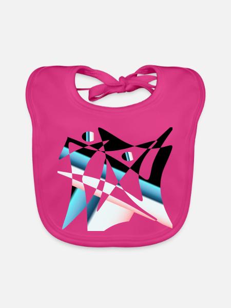 nueva_obra14 - Baby Bio-Lätzchen - Fuchsia