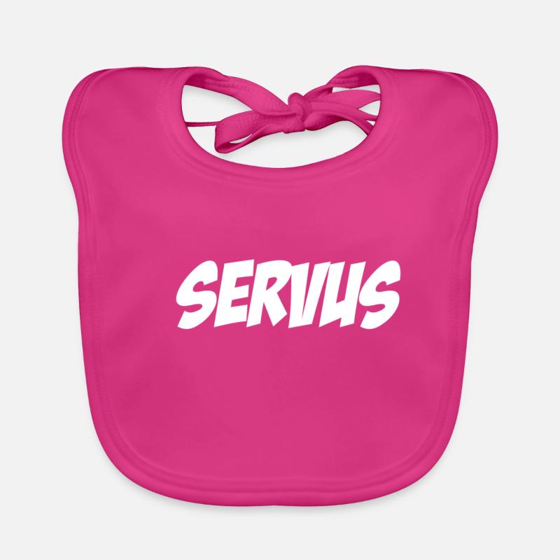 Servus - Baby Bio-Lätzchen - Fuchsia