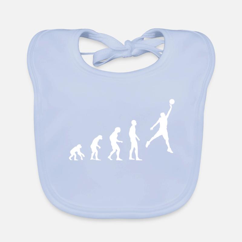 Basketball Evolution Organic Baby Bibs