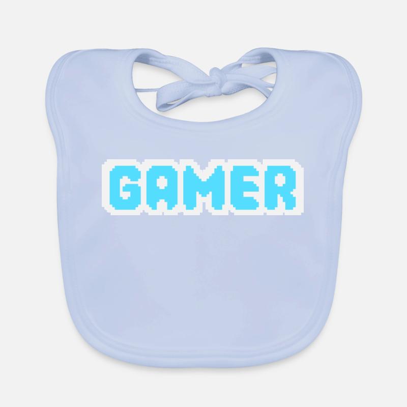 Gamer Pixel Organic Baby Bibs