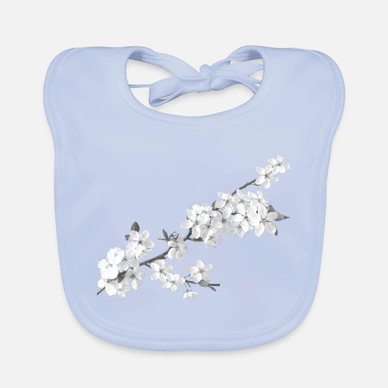 Belle sakura (blanc de perles) Bavoir bio Bébé