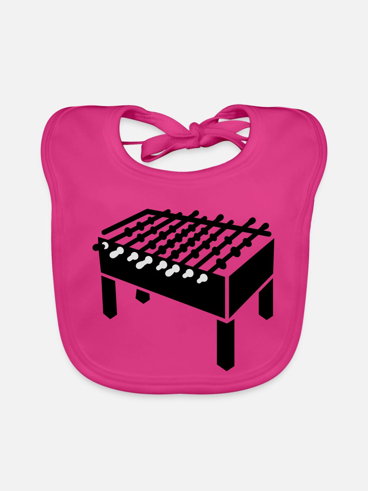 Kicker - Baby Bio-Lätzchen - Fuchsia - Vorne