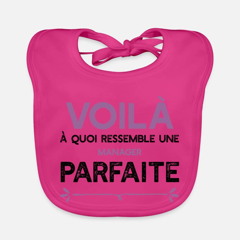 Une Manager parfaite cadeau Bavoir bio Bébé