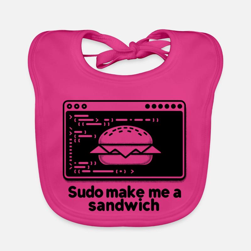 Sudo mach mir ein Sandwich Baby Bio-Lätzchen