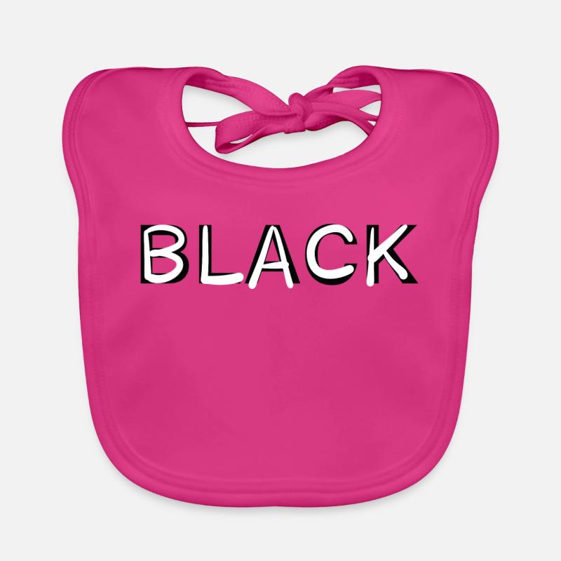 BLACK - Baby Bio-Lätzchen - Fuchsia