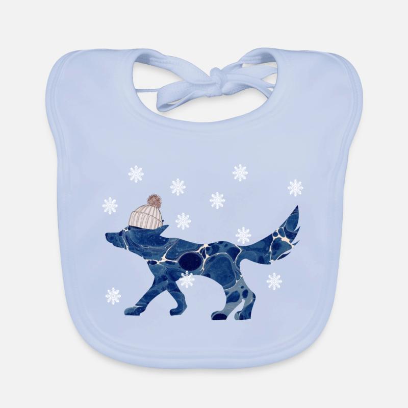 fuchs mit mütze e 12 Baby Bio-Lätzchen