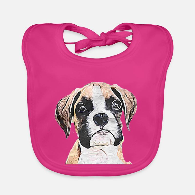 Boxer Welpen Baby Bio-Lätzchen