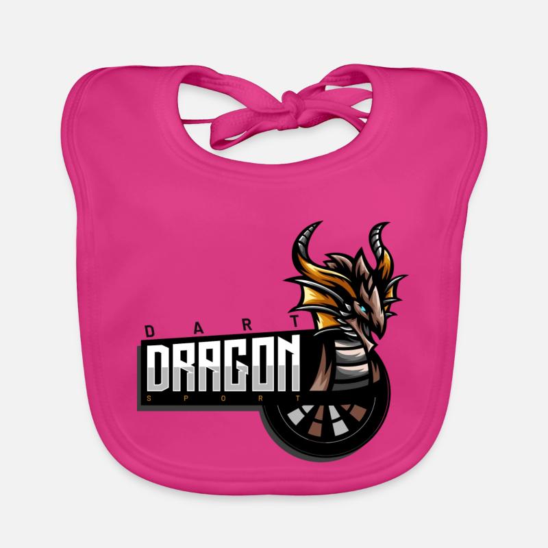 Emblème du dragon de fléchettes Bavoir bio Bébé