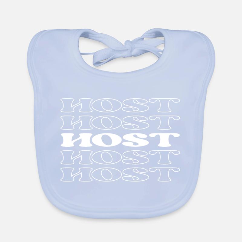Host Presenter Anchor Speaker Broadcaster Organic Baby Bibs
