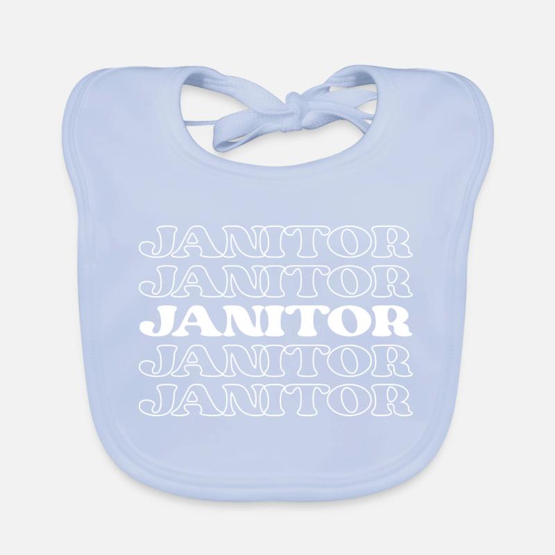 Janitor Custodian Cleaner Maintenance Worker Organic Baby Bibs