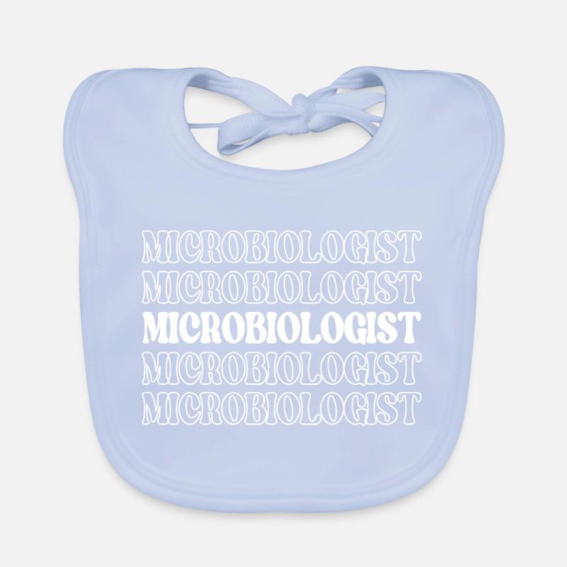 Microbiologist Microbe Expert Microscopic Life Organic Baby Bibs