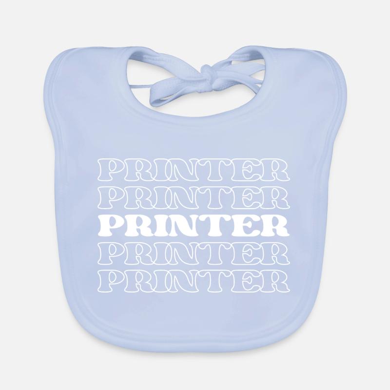 Printer Press Operator Typesetter Print Worker Organic Baby Bibs