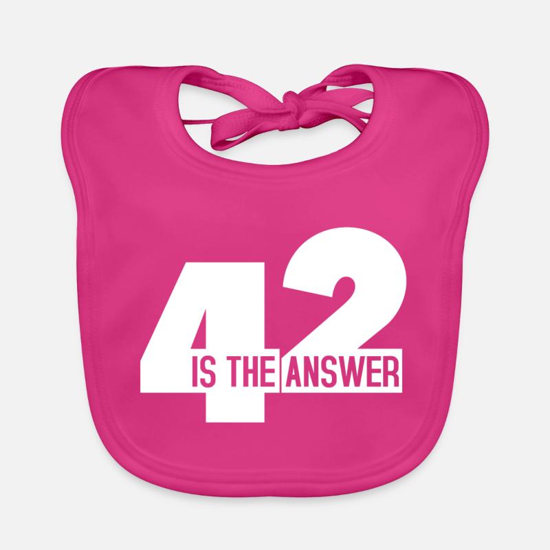 42 - Bavoir bio Bébé - fuchsia