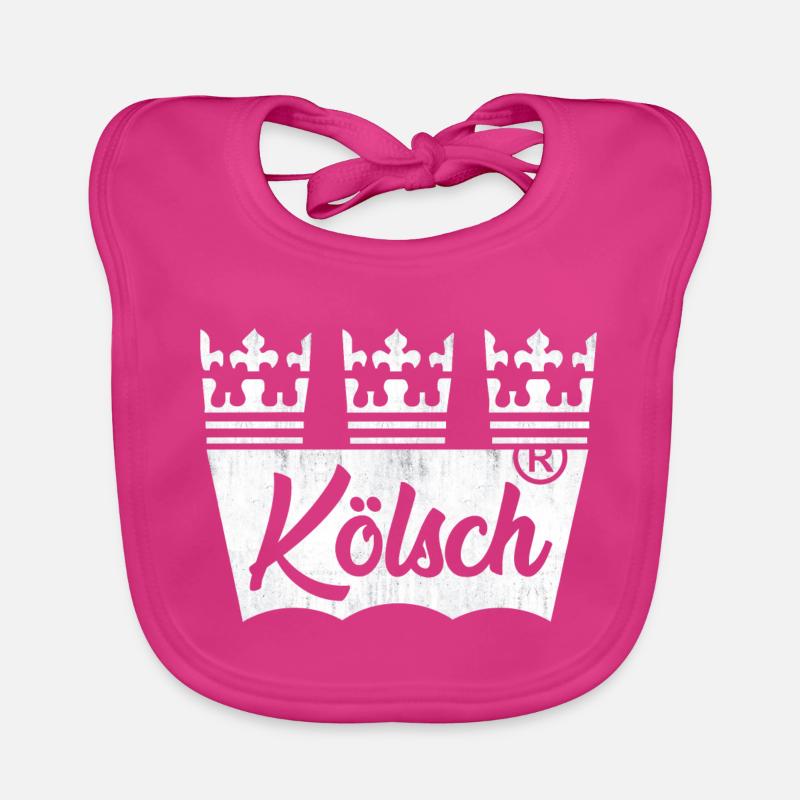 Orijinal Kölsch - Baby Bio-Lätzchen - Fuchsia