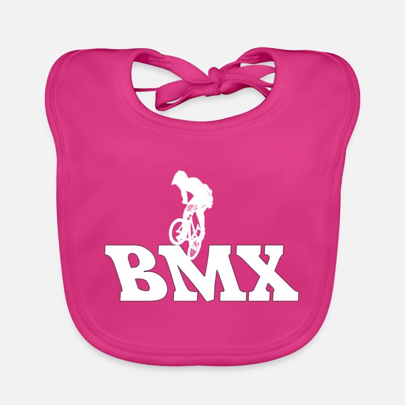 BMX - Bavoir bio Bébé - fuchsia