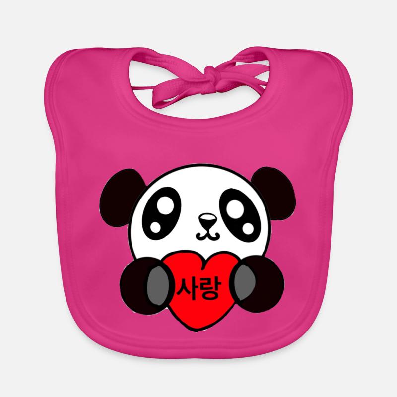 Valentin Panda Baby Bio-Lätzchen