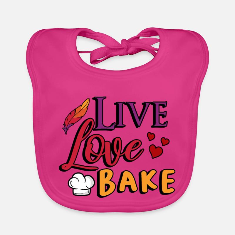 baker funny sayings bread box work saying Organic Baby Bibs