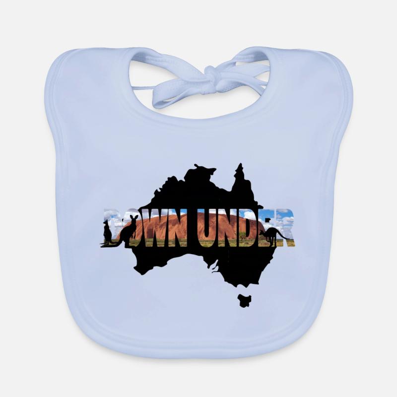Down under - Australie Bavoir bio Bébé