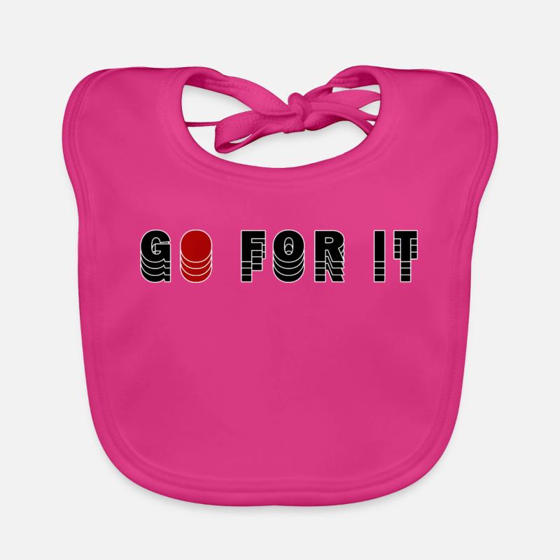 FONCEZ - Bavoir bio Bébé - fuchsia