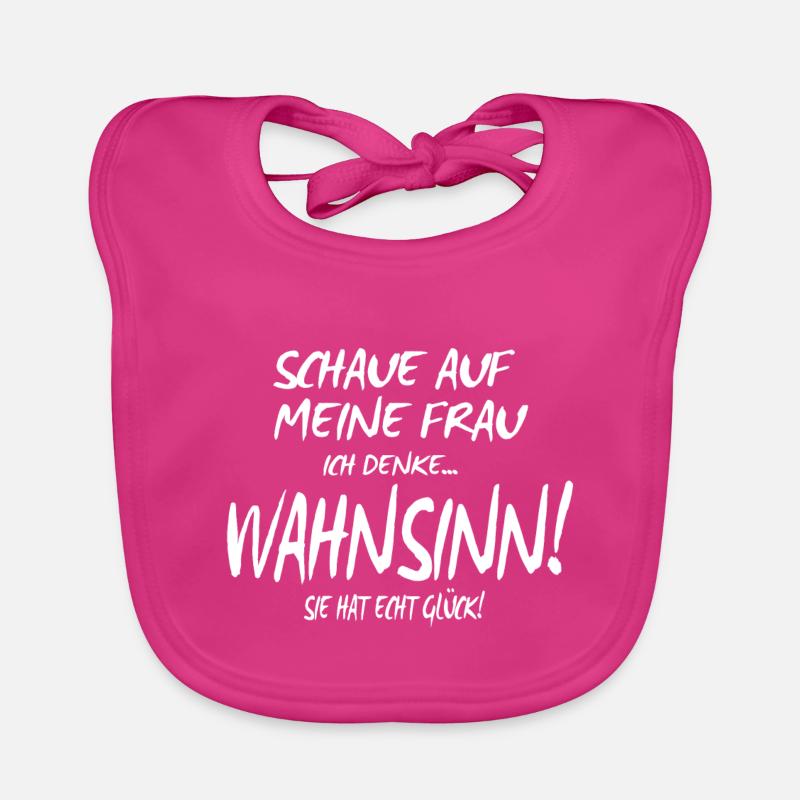 Lustige Sprüche witzig Männer Spruch Geschenk Baby Bio-Lätzchen