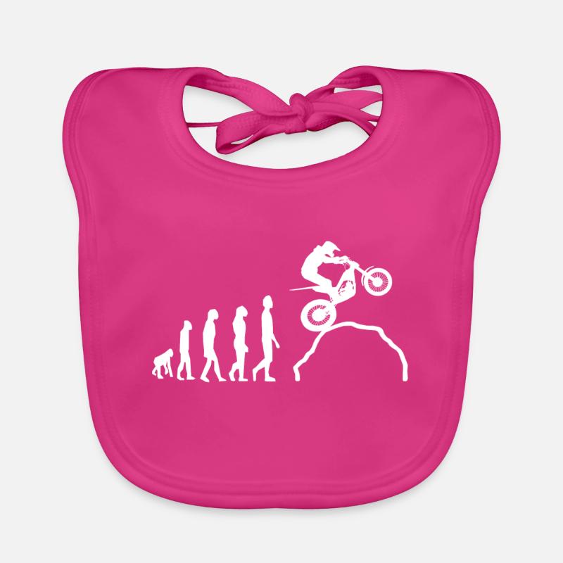 Trial Evolution Trials Moto - Bavoir bio Bébé - fuchsia