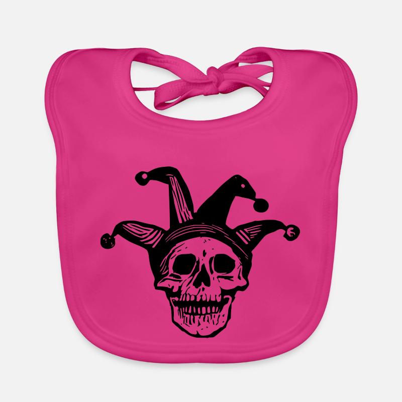 jester skull Organic Baby Bibs