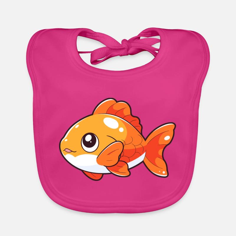 cute fish Organic Baby Bibs