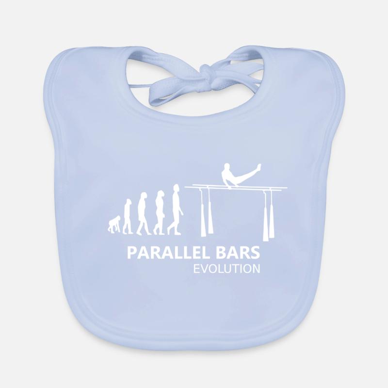Barres parallèles Barres parallèles Evolution Gymnastique Bavoir bio Bébé