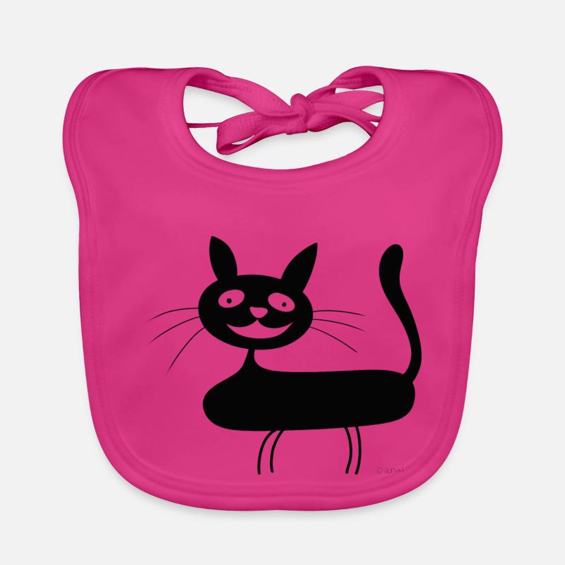 Chat Bavoir bio Bébé