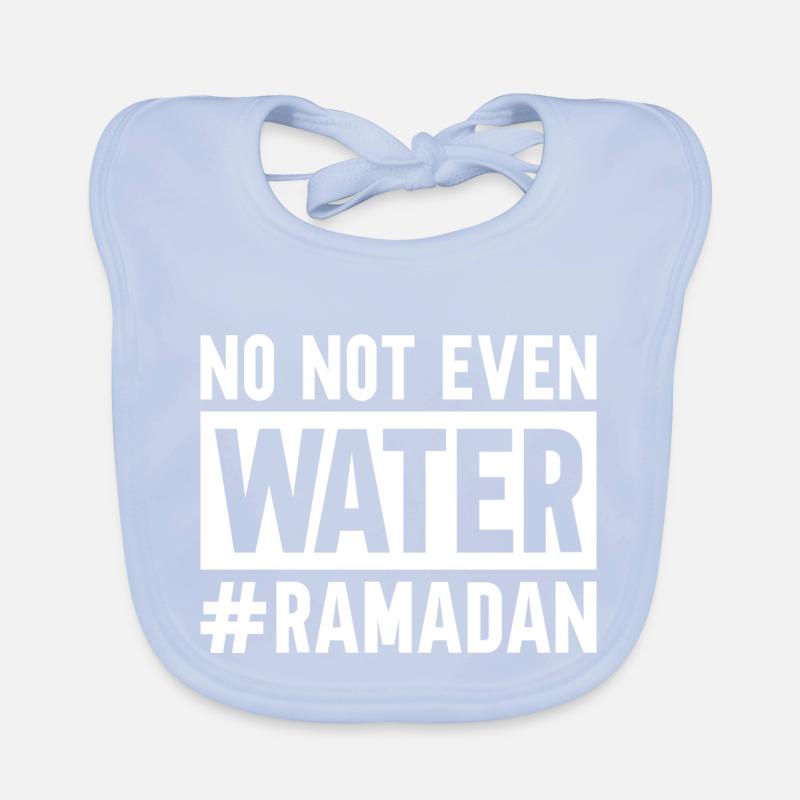 Nein nicht einmal Wasser Ramadan Baby Bio-Lätzchen