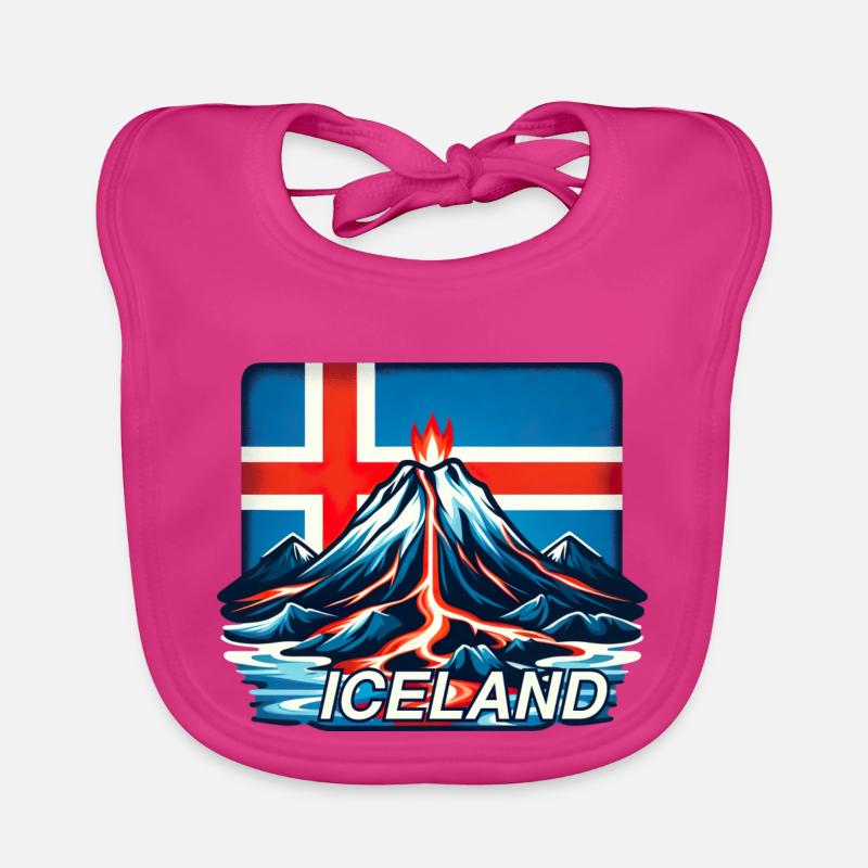 Islande Islande 3 Bavoir bio Bébé