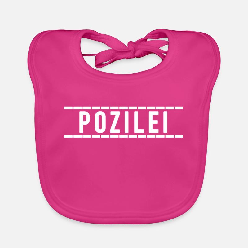 Polizeilook - Polizei Geschenkidee Baby Bio-Lätzchen