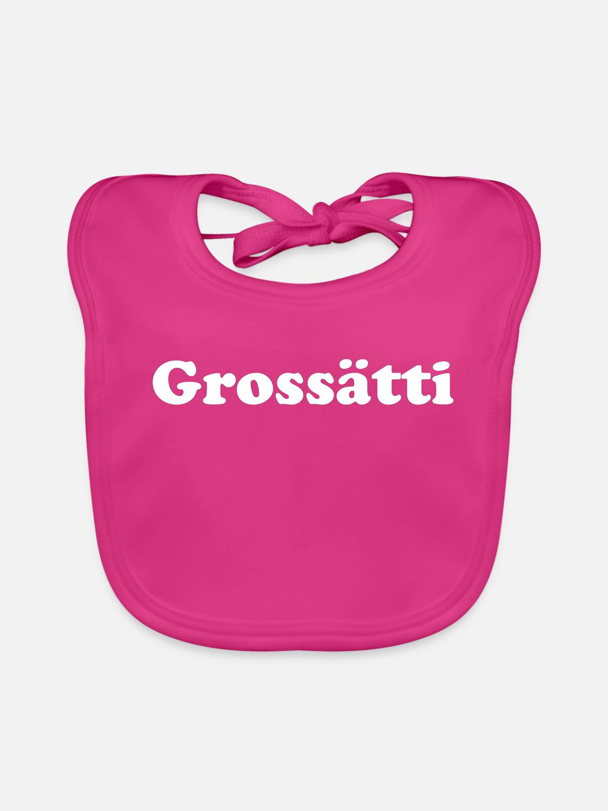 Grossätti - Baby Bio-Lätzchen - Fuchsia - Vorne