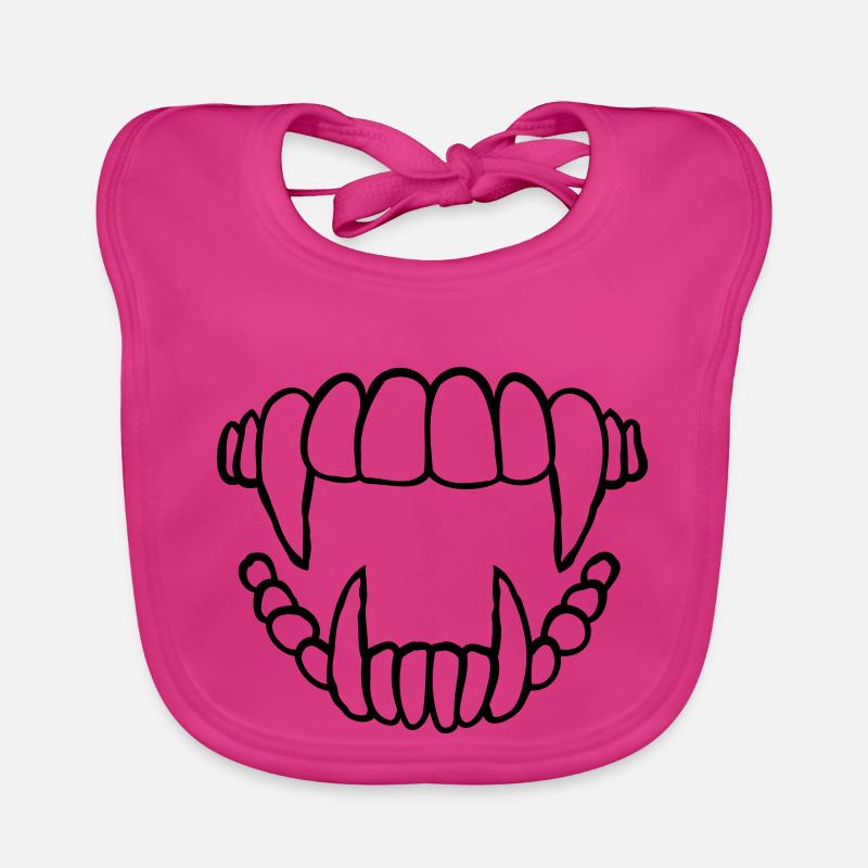 Design Vampir Zähne Baby Bio-Lätzchen