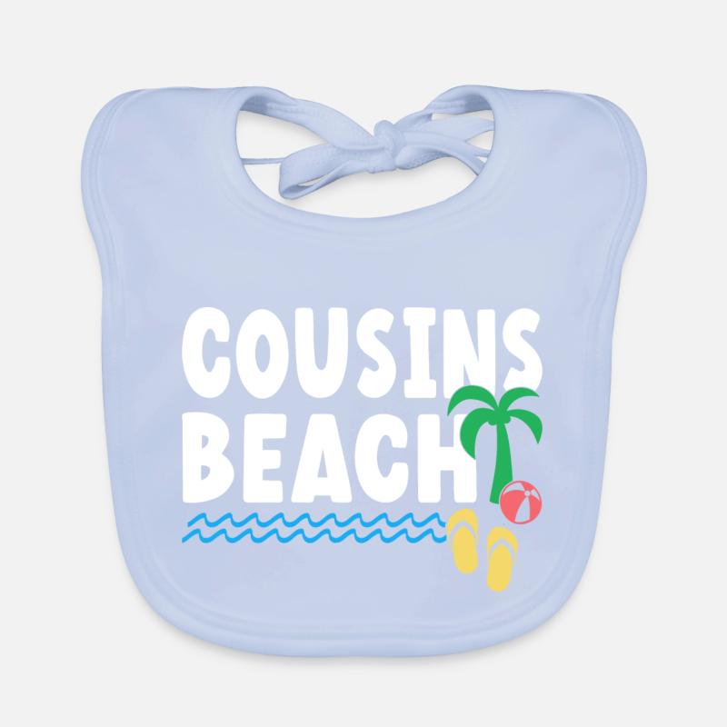 Plage de Cousins Bavoir bio Bébé