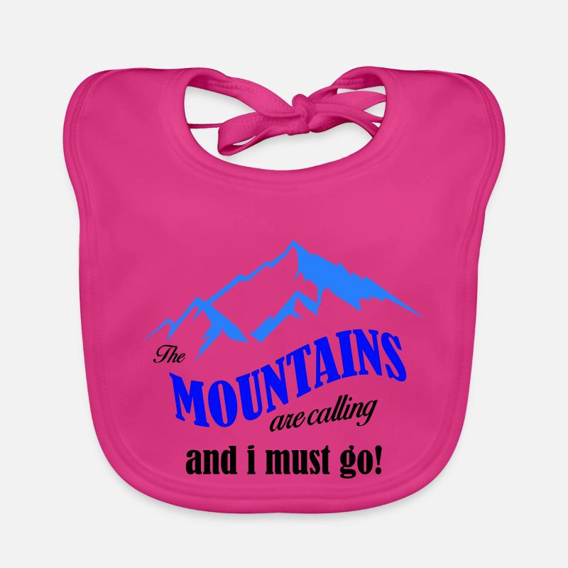 mountains are calling copy Organic Baby Bibs
